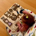 Wooden Busy Board for Toddlers