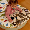 Wooden Busy Board for Toddlers