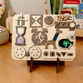 Wooden Busy Board for Toddlers