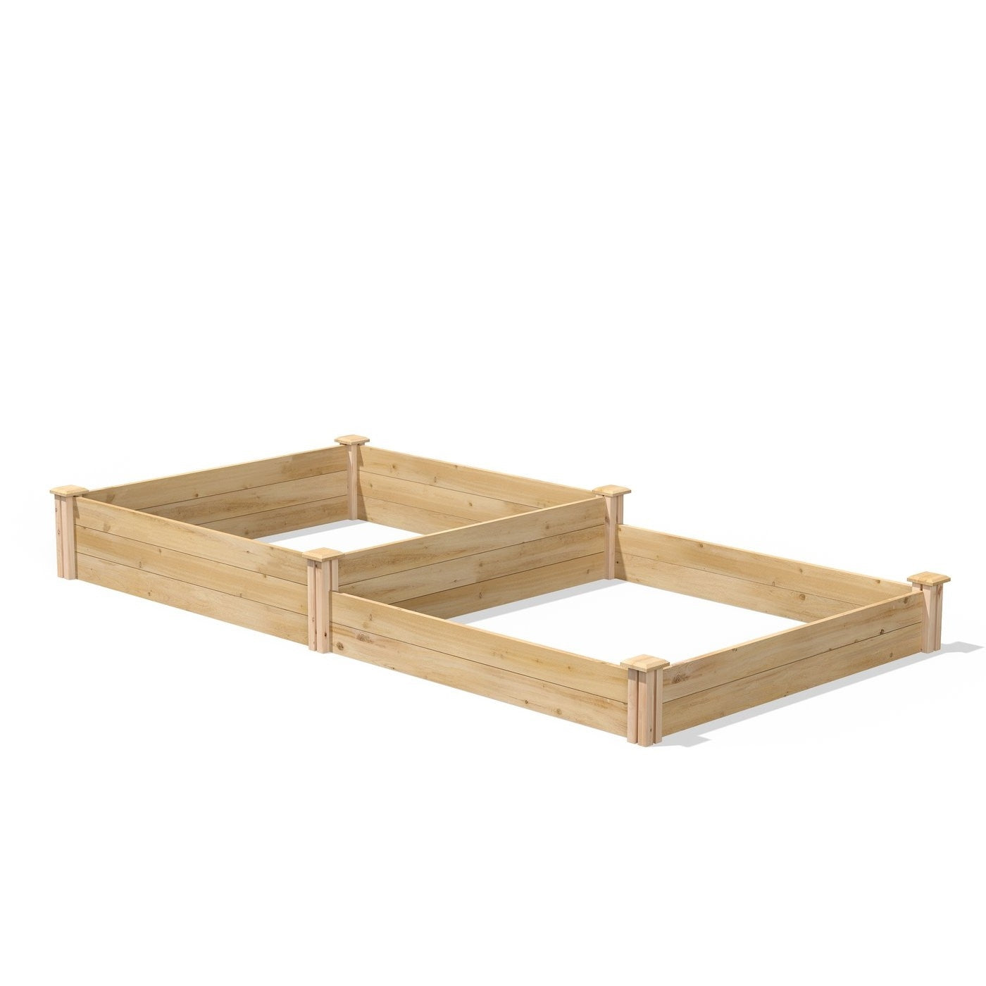 4 ft x 8 ft Cedar Wood 2 Tier Raised Garden Bed - Made in USA Secondary image