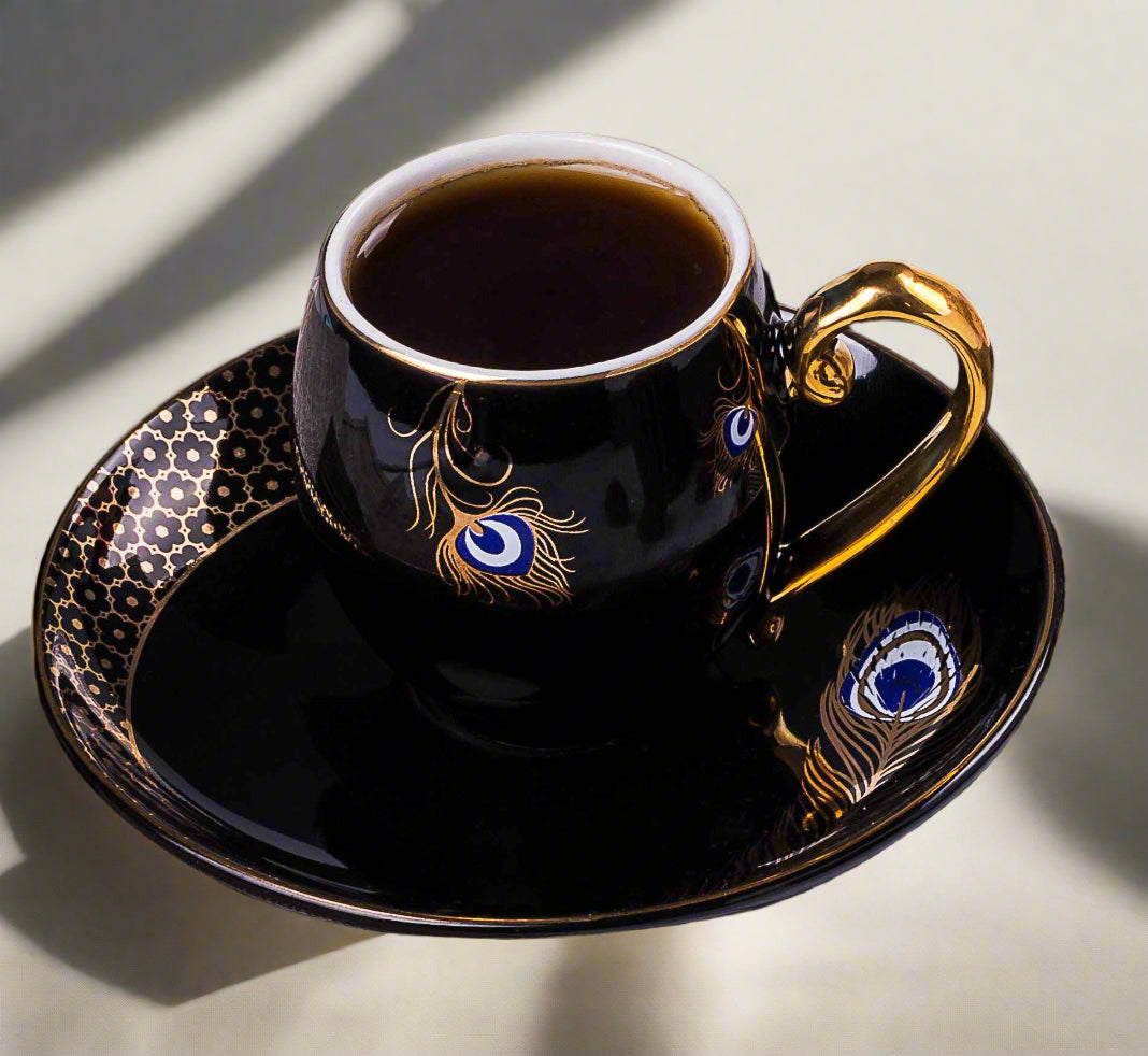 Lale Ask- Espresso/Turkish Coffee Cups- Black Main image