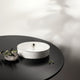 Atheer - Medium Decorative Canister - White & Silver