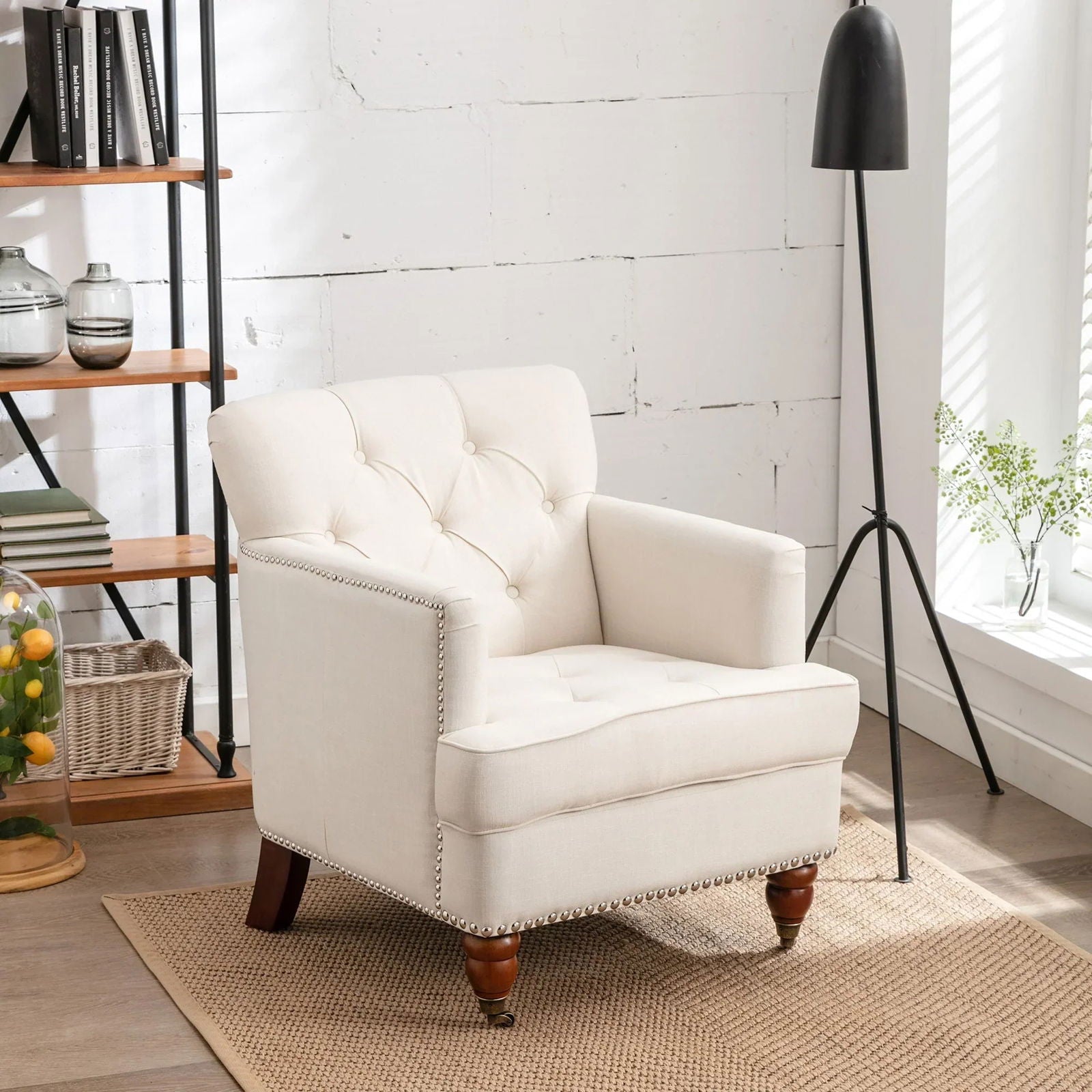 Elegant Modern Tub Chair with Sturdy Legs and Comfortable Cushioning Default Title