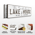 Classic Family Lake House Sign
