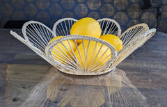 12" Scalloped Woven Bread Basket