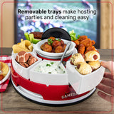 Game Day Lazy Susan Appetizer Server