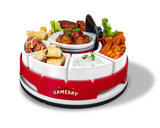 Game Day Lazy Susan Appetizer Server - Jovial Haven