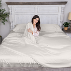 Organic Bamboo Sheets Ivory Queen