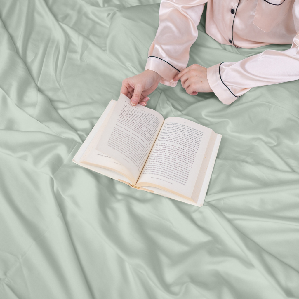 Organic Bamboo Sheets Seaglass Queen