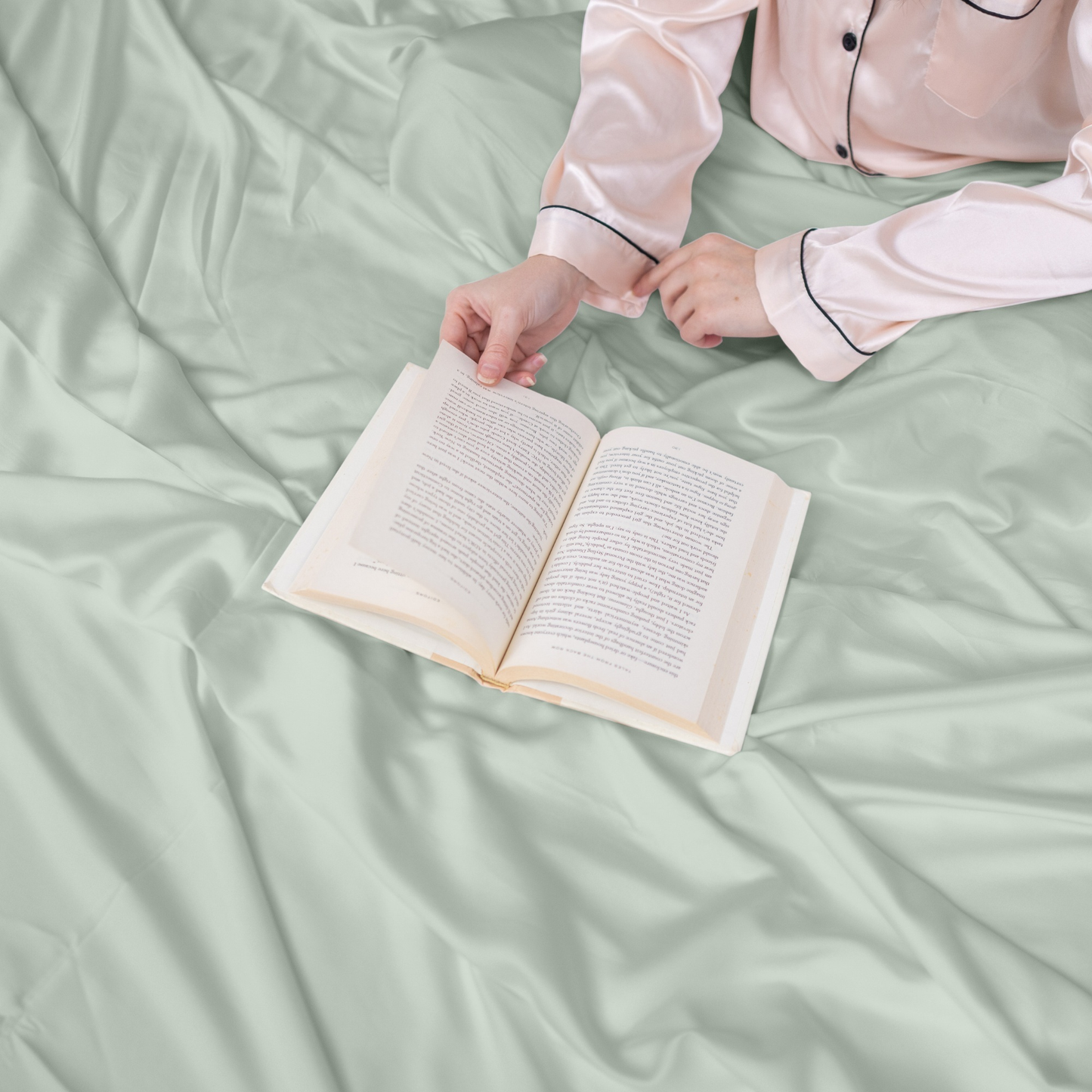 Organic Bamboo Sheets Seaglass Queen