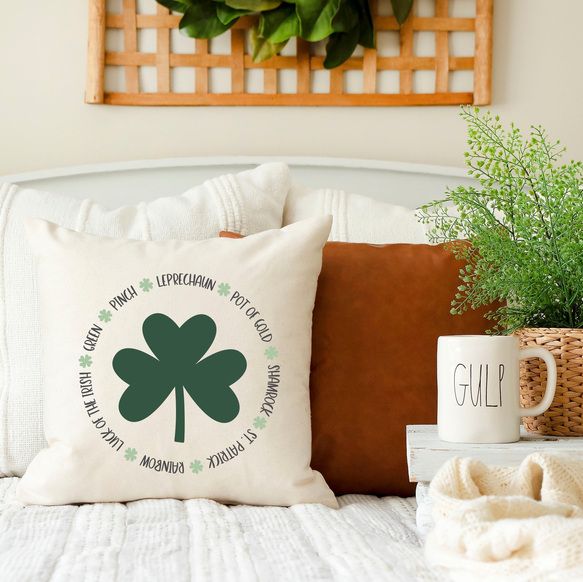 Green, Pinch, Leprechaun- 18x18 inch St Patrick's Day Pillow Cover Main image