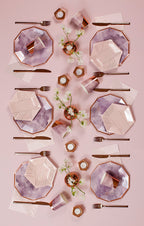 Amethyst - Light Purple Watercolor Premium Large Paper Plates