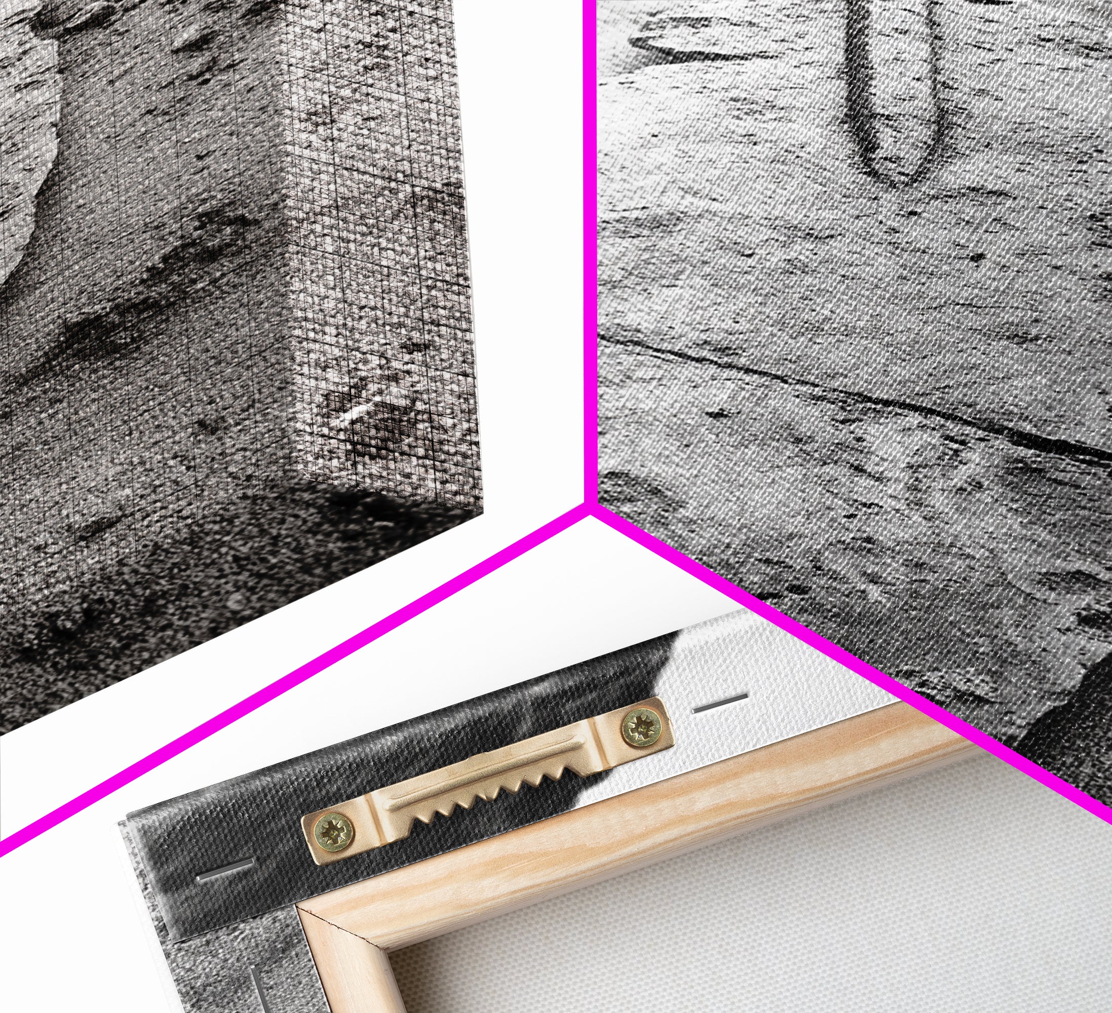 Fossil Rock Shore, Beach Minimalism, Sand Texture Art, Canvas Print, Coastal Wall Art, Natural History Decor, Abstract Earthy Art