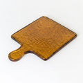 Hammered Glass Serving Boards Amber