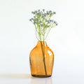 Haley Handblown Hammered Bud Vase Marigold