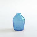 Haley Handblown Hammered Bud Vase Blue