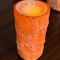 Maple Leaf LED Water Fountain Wax Pillar Candle