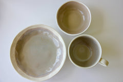 Artisan Bowl Set Oyster Shell Set