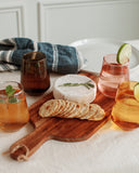 Pair of Hammered Glass Water Tumblers