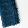 Stone Washed Linen Dinner Napkins Navy Set of 2