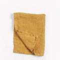Stone Washed Linen Tea Towel Gold