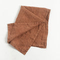 Stone Washed Linen Tea Towel Terra Cotta