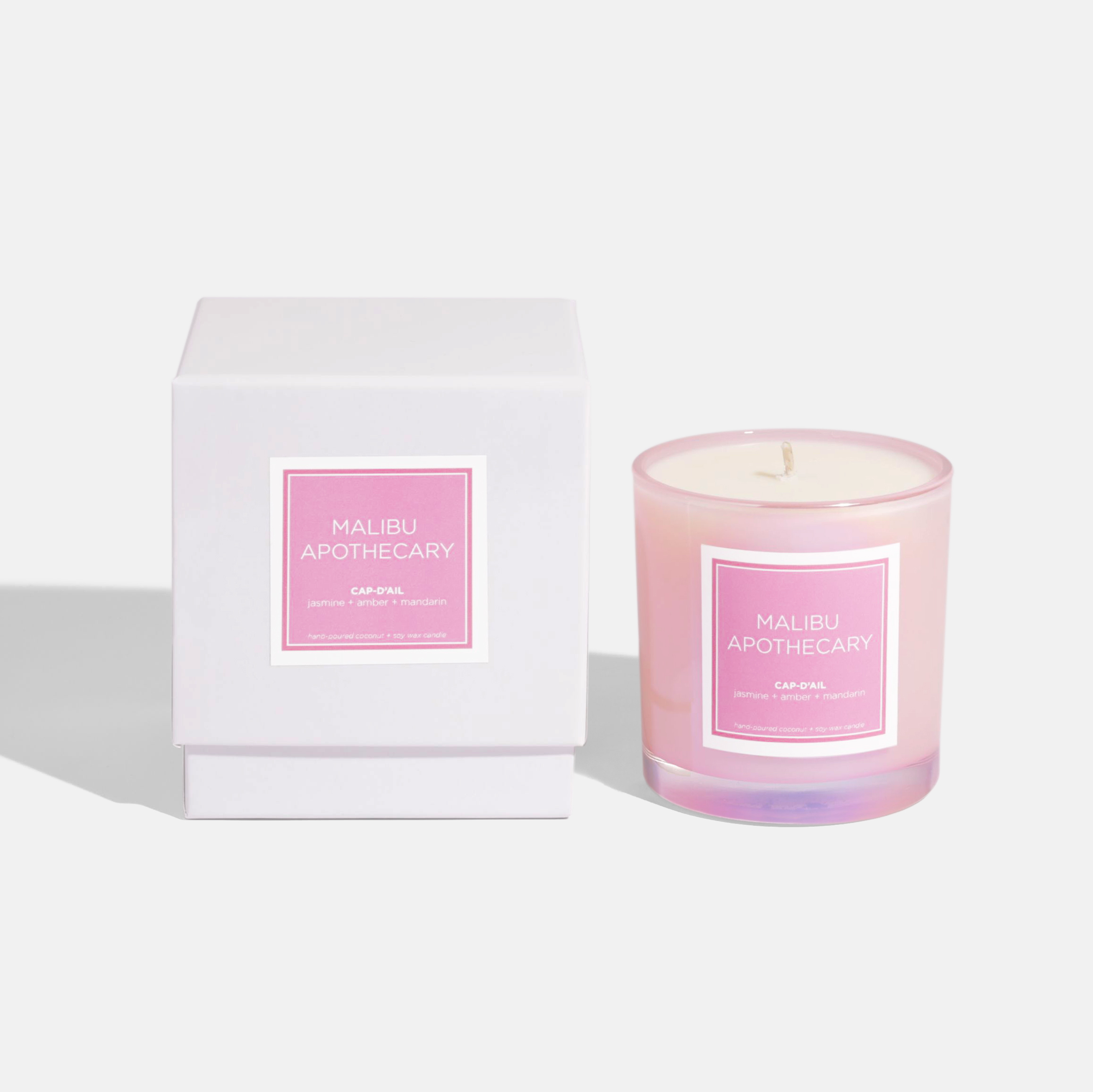 Iridescent Pink Candle Secondary image