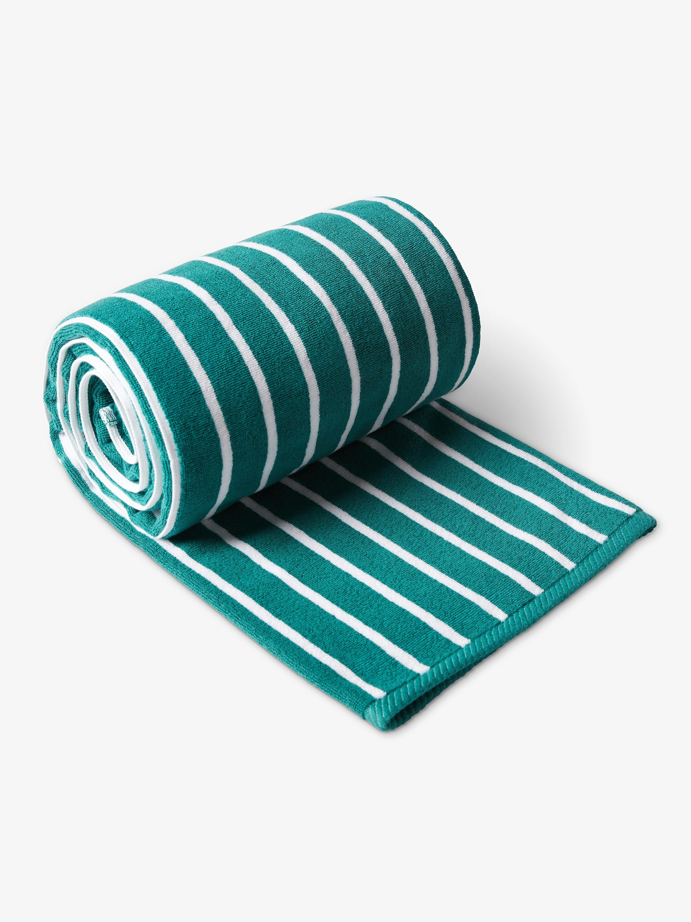 Sea Green Pinstripe Cabana Beach Towel Main image