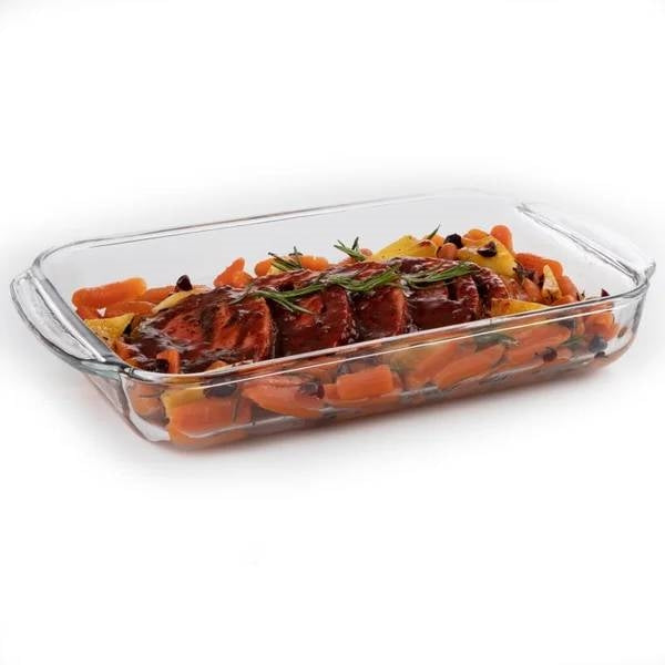 Glass 3-Piece Bakeware Oven Safe Casserole Baking Dish Set - Dishwasher Safe Secondary image