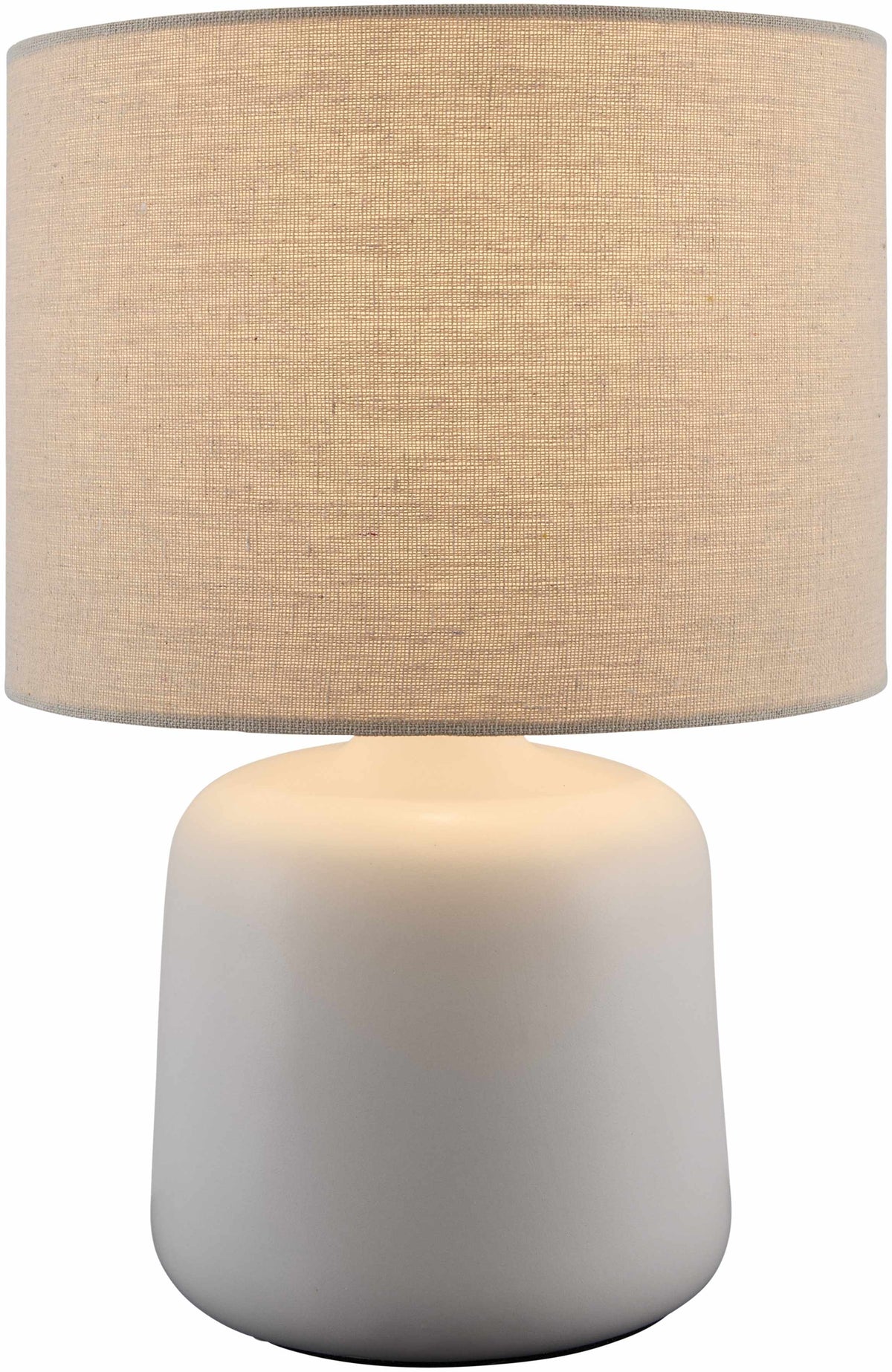 White Lumellogno Table Lamp 13"H x 9"W x 9"D Circular