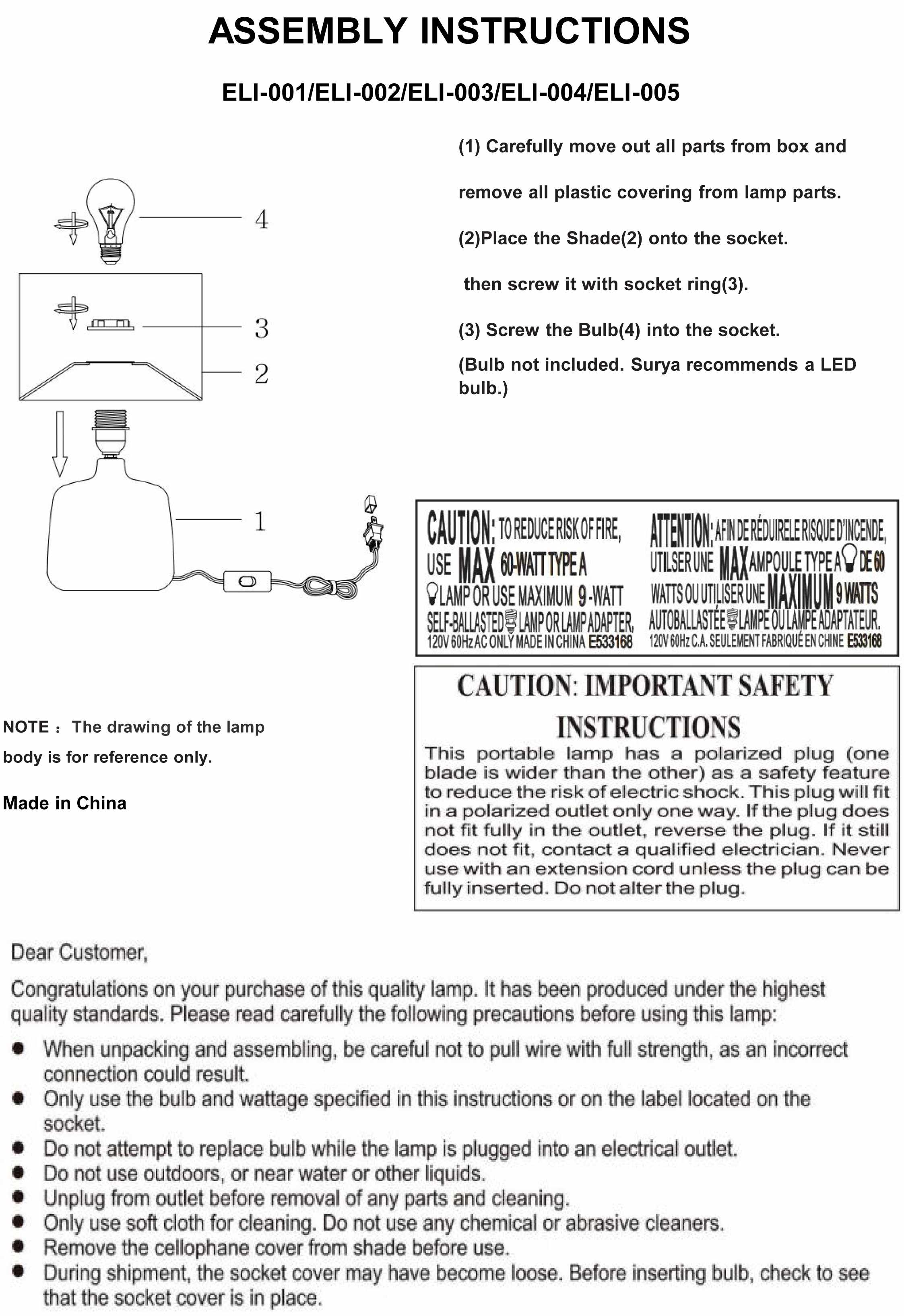 White Lumellogno Table Lamp