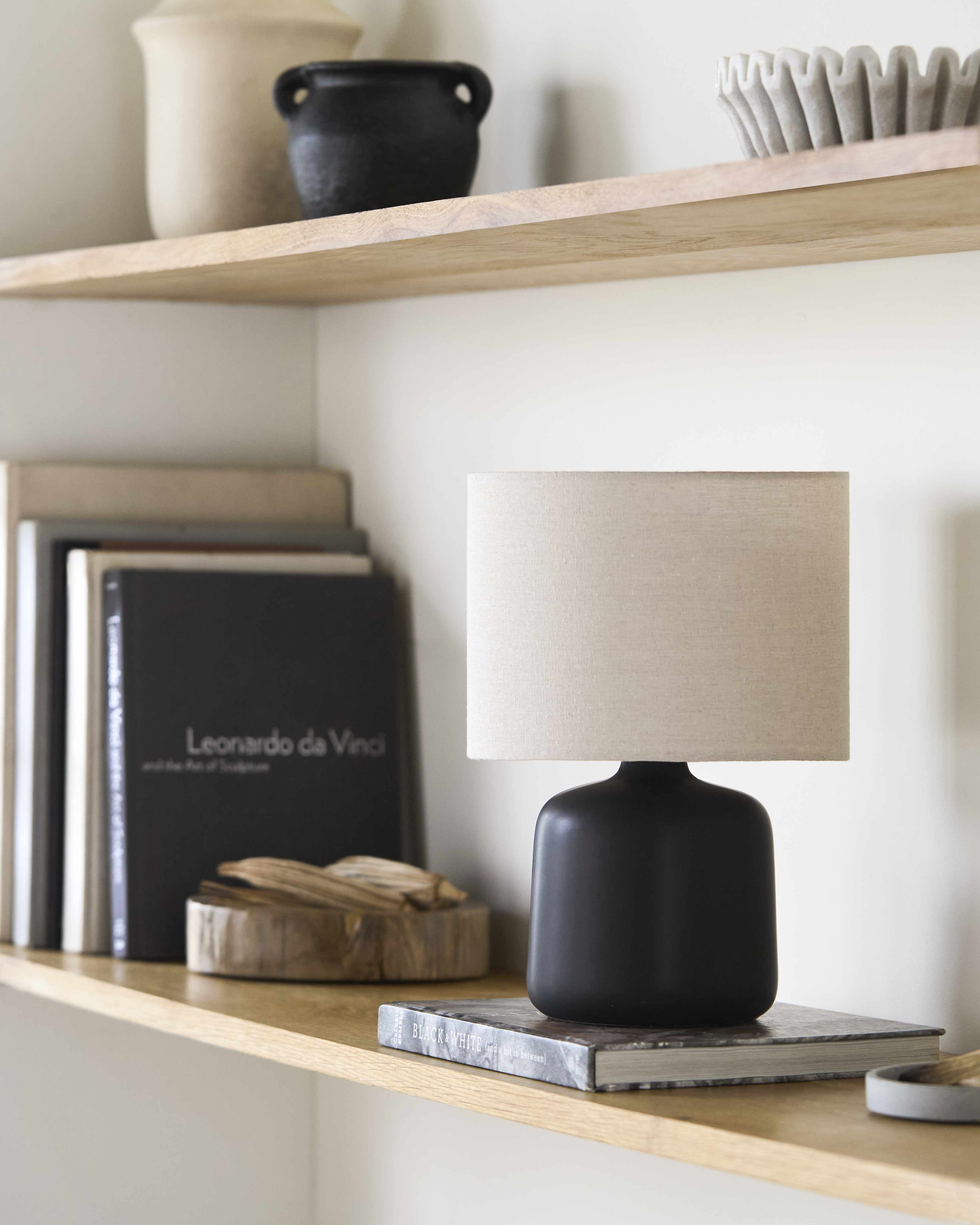 Black Lumellogno Table Lamp