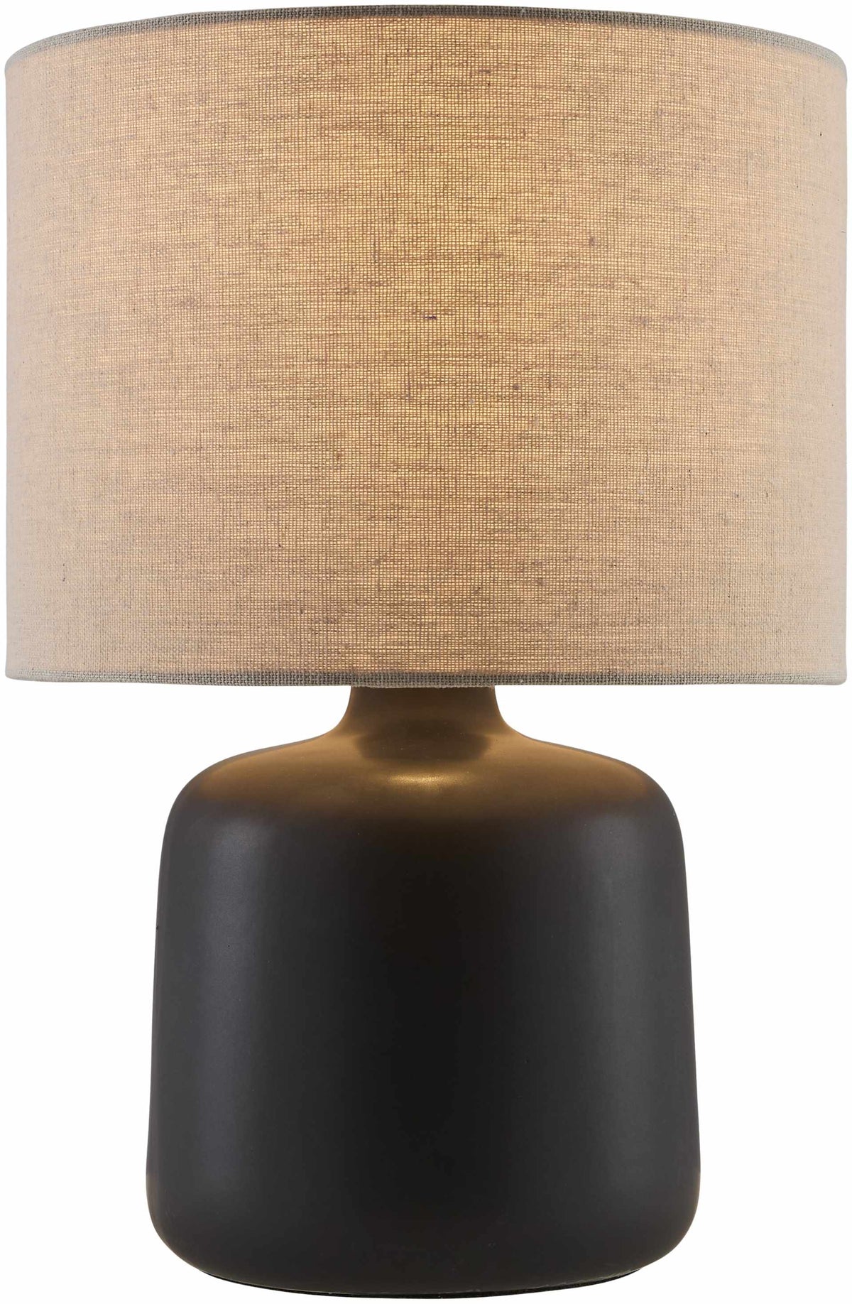 Black Lumellogno Table Lamp 13"H x 9"W x 9"D Circular