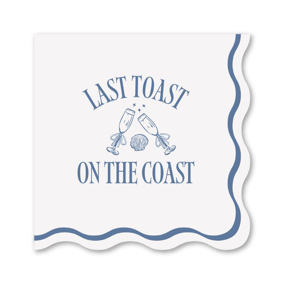 Last Toast on the Coast – Bachelorette Cocktail Napkins Main image