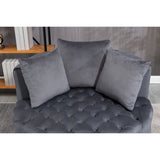 Matthias Plush Velvet Barrel Chair with Solid Wood Legs - Available in 3 Colors