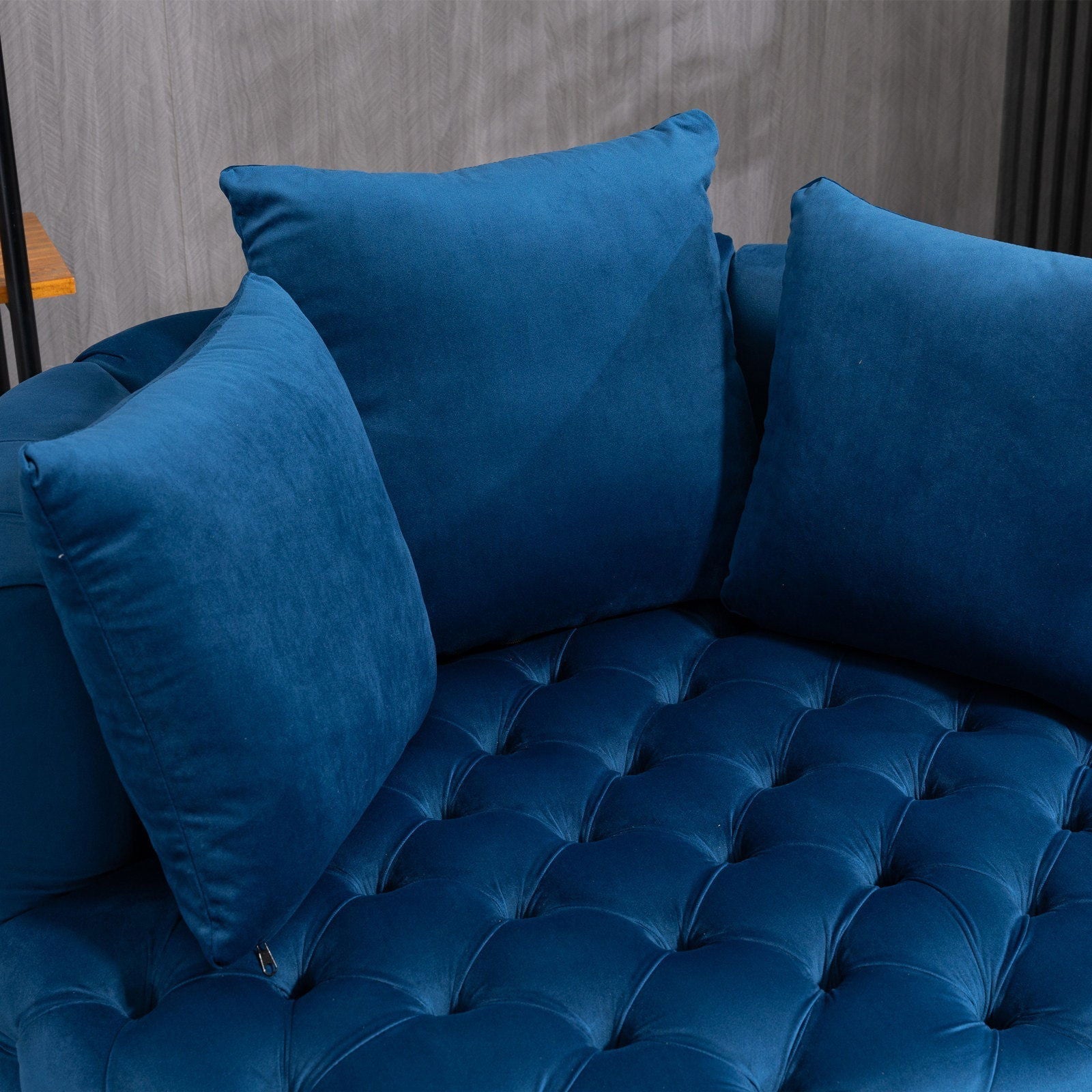 Matthias Plush Velvet Barrel Chair with Solid Wood Legs - Available in 3 Colors