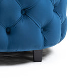 Matthias Plush Velvet Barrel Chair with Solid Wood Legs - Available in 3 Colors