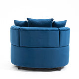Matthias Plush Velvet Barrel Chair with Solid Wood Legs - Available in 3 Colors