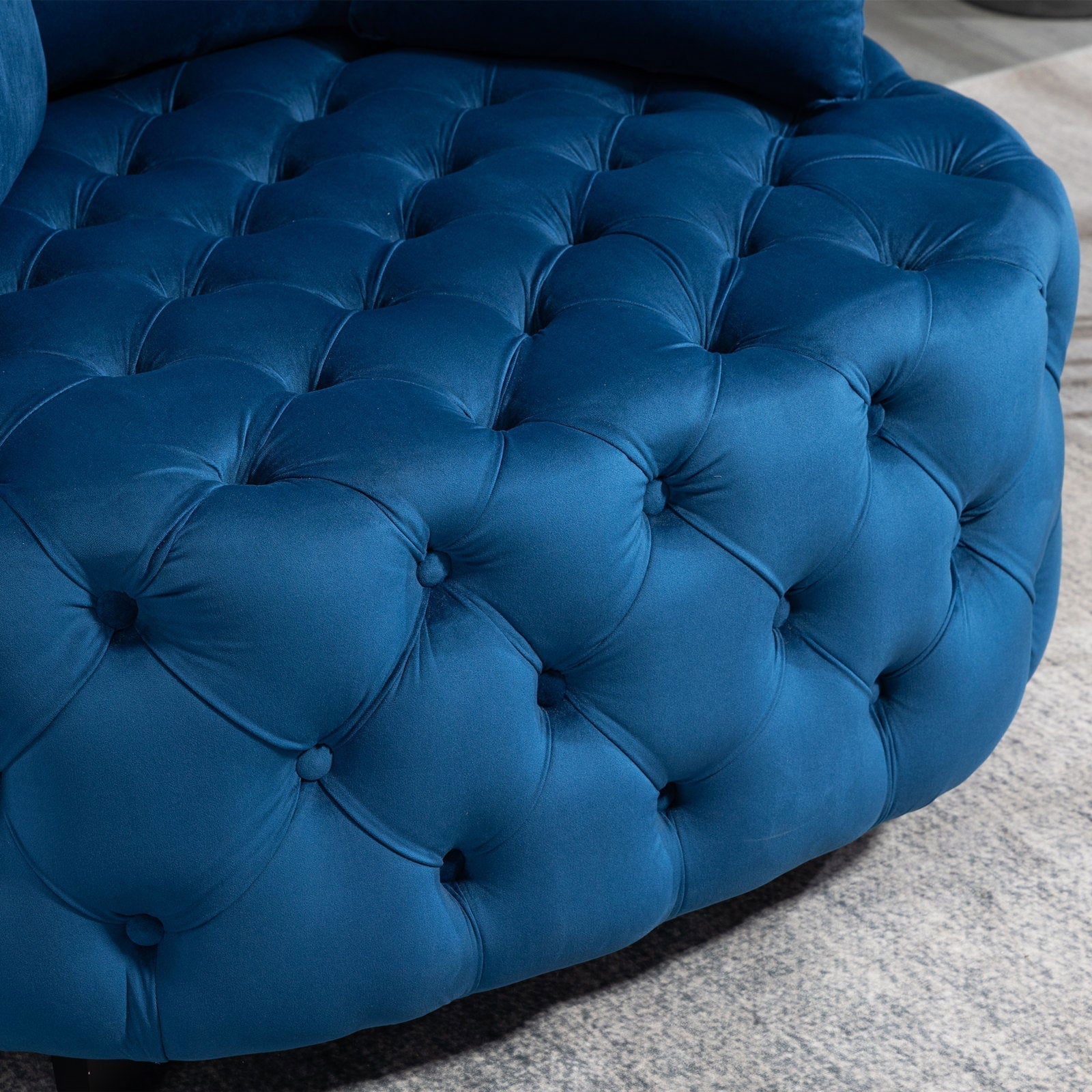 Matthias Plush Velvet Barrel Chair with Solid Wood Legs - Available in 3 Colors