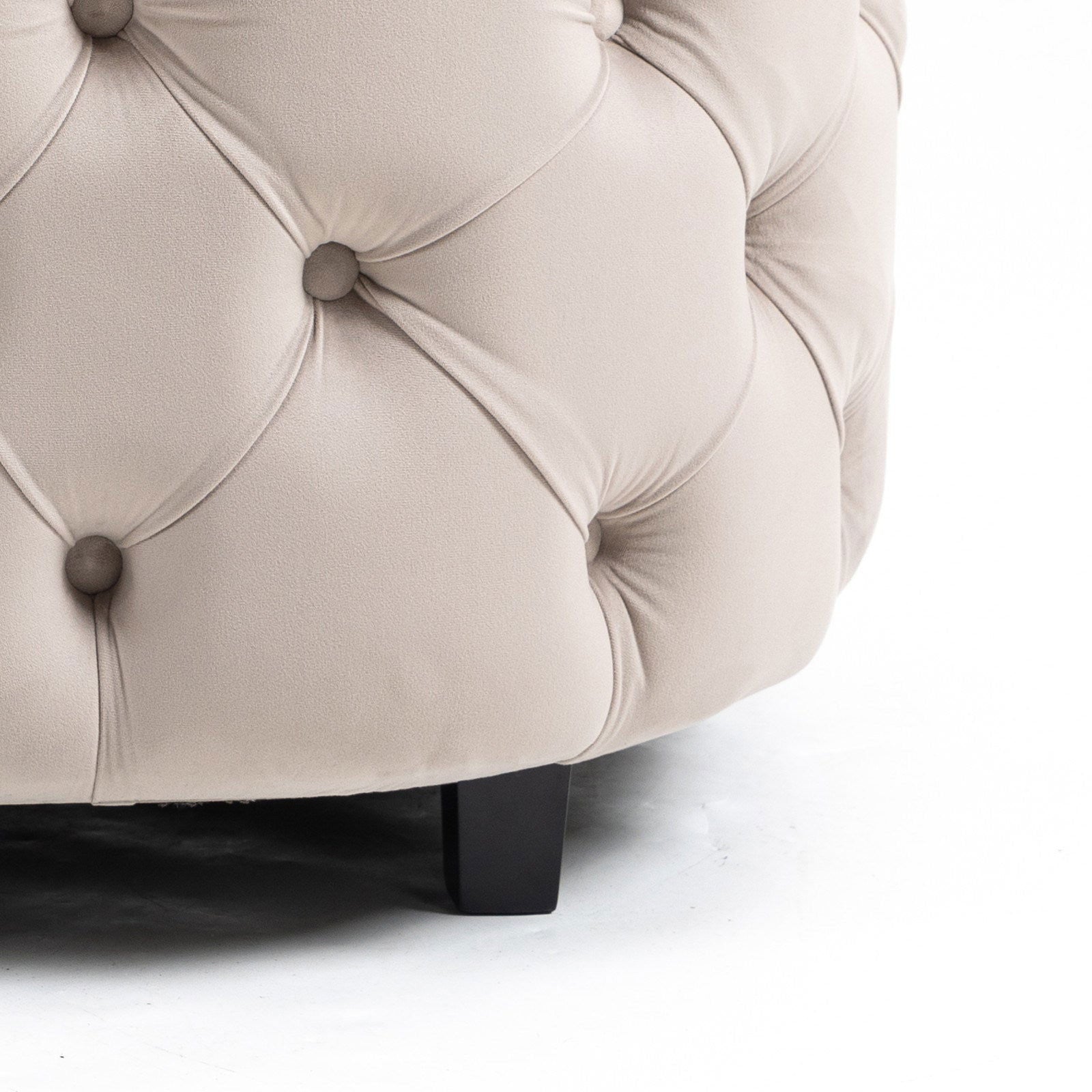 Matthias Plush Velvet Barrel Chair with Solid Wood Legs - Available in 3 Colors