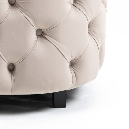 Matthias Plush Velvet Barrel Chair with Solid Wood Legs - Available in 3 Colors