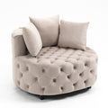 Matthias Plush Velvet Barrel Chair with Solid Wood Legs - Available in 3 Colors