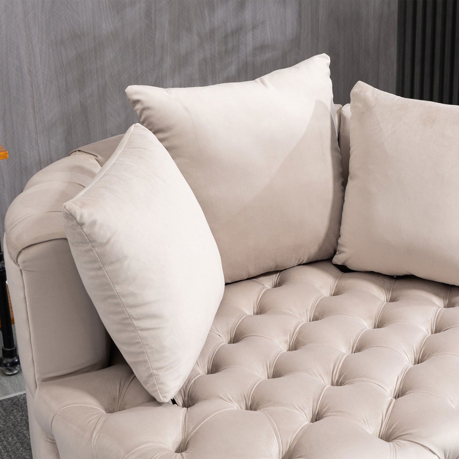 Matthias Plush Velvet Barrel Chair with Solid Wood Legs - Available in 3 Colors