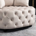 Matthias Plush Velvet Barrel Chair with Solid Wood Legs - Available in 3 Colors