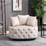 Matthias Plush Velvet Barrel Chair with Solid Wood Legs - Available in 3 Colors