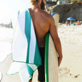 Aqua Microfiber Beach Towel