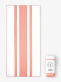 Coral Microfiber Beach Towel