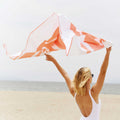 Coral Microfiber Beach Towel