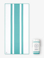 Aqua Microfiber Beach Towel