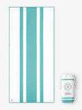 Aqua Microfiber Beach Towel